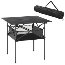 Outsunny Campingtisch Aluminium Stahl Grau