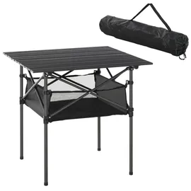 Outsunny Campingtisch Aluminium Stahl Grau