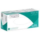 Bingold Vinyl 45 Einweghandschuhe Transparent puderfrei 100 Stück