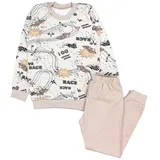 TupTam Kinder Jungen Pyjama Set Langarm 2-teilig in beige | Gr.: 110