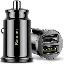 Baseus Autoladegerät 2x USB 3,1 A Schwarz
