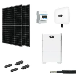 10 kWp PV Anlage mit Speicher Komplettpaket, HUAWEI Wechselrichter 10 KTL, HUAWEI Batteriespeicher 10 kWh, Trina Solar Modul 450Wp