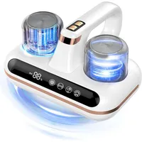 Futicare Matratzenreinigungsgerät Milbensauger für Matratzen, 5-IN-1 Antimilben-Staubsauger, mit UV-C-Licht, 16000Pa Saugleistung, HEPA-Filter, entfernt 99,9 % aller Milben weiß