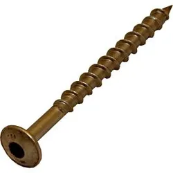 Wolf AluPlus Holzschrauben-Set 2484997 8 x 100 mm, für Falz-Ziegel Dachhaken, 50 Stück