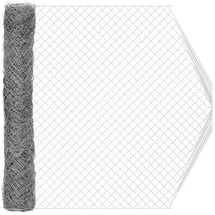 vidaXL Kettenzaun Verzinkt 2 x 20 m Glas