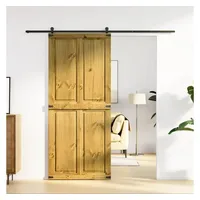 vidaXL Scheunentür CORONA 90x210 cm Massivholz Kiefer