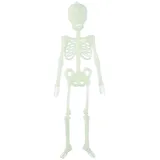Infactory Nachleuchtendes Deko-Skelett "Spooky Bones", 32 cm, 4er-Set
