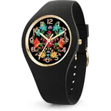 ICE-Watch - ICE flower Mexican bouquet - Schwarze Damenuhr mit Silikonarmband - 021740 (Small +)