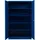 Gürkan Stahlschrank Metall 120,0 x 42,0 x 195,0 cm blau 4 Fachböden abschließbar