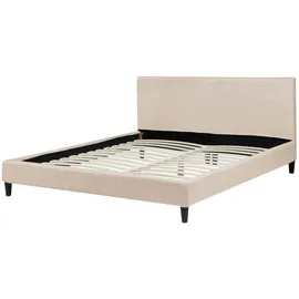 Beliani Bettrahmenbezug 160 x 200 cm beige