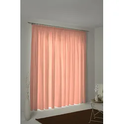 Vorhang ADAM "Uni Collection" Gr. 2, orange, B:145cm H:175cm, Jacquard, Baumwolle (Bio-Baumwolle), Gardinen, nachhaltig