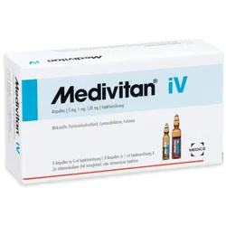 Medivitan iV 8 Doppel-Ampullen bei Vitamin B-Mangel 8 St Ampullenpaare