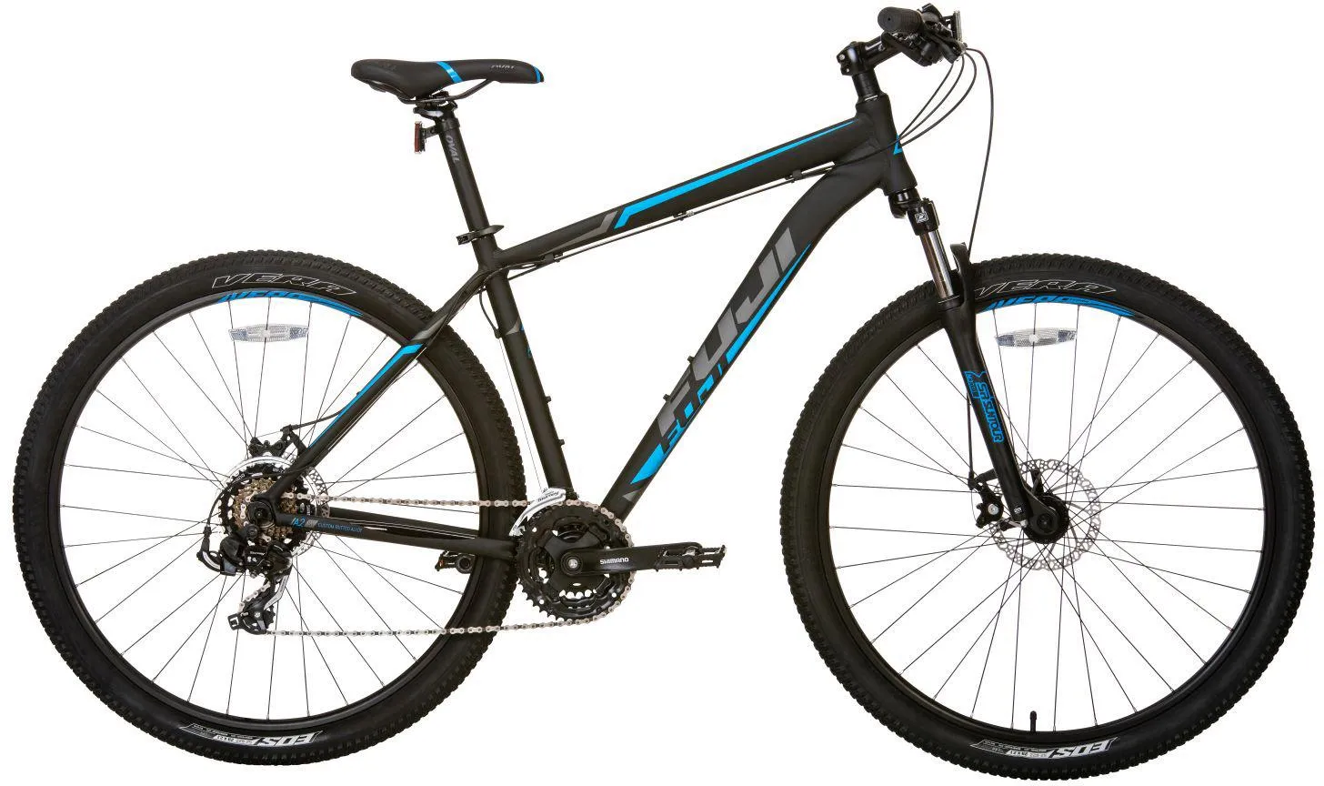 FUJI Bikes Mountainbike »Nevada 3.0 LE«, 21 Gang, Shimano, RD-TY500 Schaltwerk, Kettenschaltung, für Herren, Kettenschaltung FUJI Bikes schwarz + schwarz 53 cm