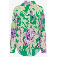 Brax Damen Style Viv Viscose Print Bluse, Apple Green, 42 - 42