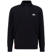 Alpha Industries Half Zip Sweater SL schwarz, L