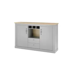 Sideboard  Claira , grau , Maße (cm): B: 168 H: 44