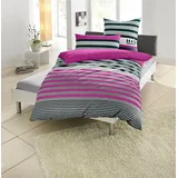 H.I.S. Majoran Polycotton recycelt beere 200 x 200 cm + 2 x 80 x 80 cm