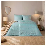 Estella Mako Jersey Interlock Bettwäsche Cielo Farbe: Azur 135x200 + 80x80 cm