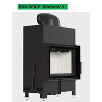 Kratki Kamineinsatz aus Stahl FLOKI S 8 kW Ø