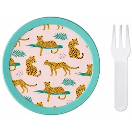 Mepal Campus Fruchtbox 300 ml mit Gabel Leopard