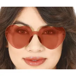 Rote Herzbrille
