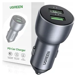 UGREEN KFZ-Ladegerät 2x USB 36W Quick Charge grau