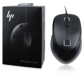 HP USB Fingerprint Mouse schwarz