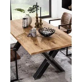 SIT Möbel Esstisch 200 x 75 x 100 cm naturbelassen/schwarz