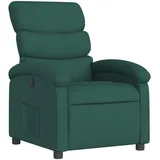 vidaXL Relaxsessel Modell 36 Polyester 55,4 x 99,5 x 74,3 cm Dunkelgrün mit Liegeposition