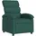 vidaXL Relaxsessel Modell 36 Polyester 55,4 x 99,5 x 74,3 cm Dunkelgrün mit Liegeposition
