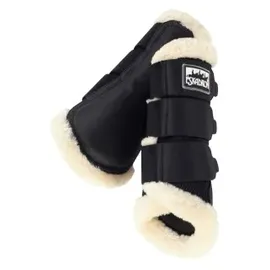 Eskadron Gamaschen Soft Mesh Kunstfell Schwarz S