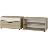 Vicco Berno 70,8 x 38,9 x 35,3 cm Sonoma Eiche / Weiß