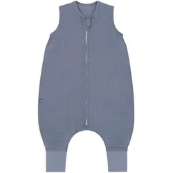 emma & noah Sommer-Sleepoverall Leinen 0.5 TOG, blau, 70