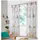 heimtexland ® Vorhang Kindergardine Skandi Leinen Optik Natur Bunt Deko Gardine Kinderzimmer Transparent Typ755 Bandschal HxB 225x135 cm