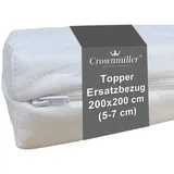 Crownmiller Topperbezug 200 x 200 cm weiß