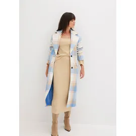 bonprix Oversize-Mantel n Wolloptik, blau, Gr.40, Oversize-Mantel in Wolloptik mit Reverskragen