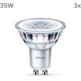 Philips LED-Lampe GU10 3,5W 275lm 840 klar 36° 3er