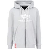 Alpha Industries Basic Reißverschlusspullover Pastel Grey XL