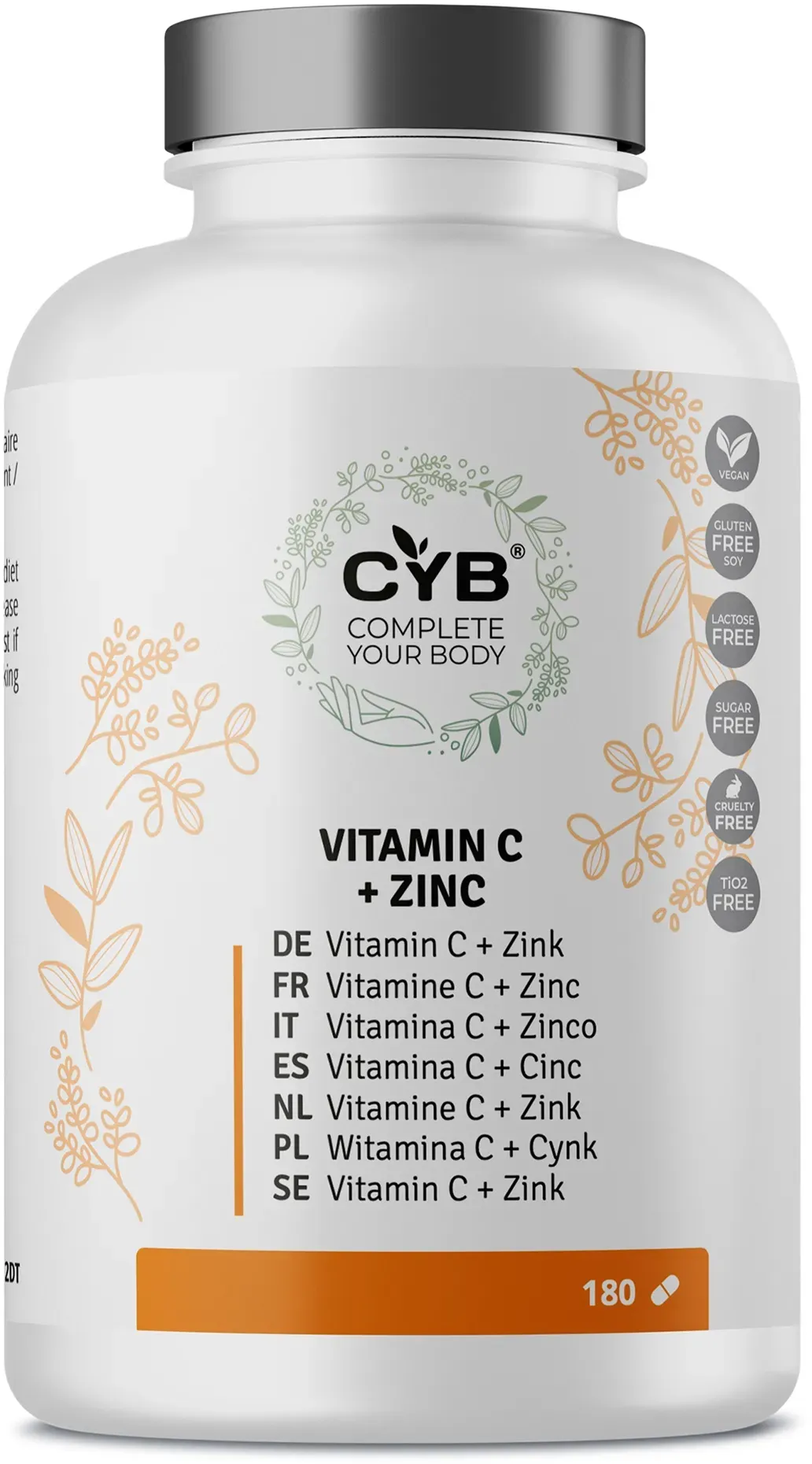 CYB Vitamin B-Komplex hochdosiert 100% vegan Tabl. 180 St