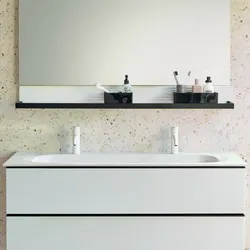 burgbad Fiumo Wandpaneele mit Metallreling