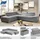 sit&more Ecksofa Valantine V, wahlweise mit Bettfunktion, grau