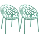 CLP Gartenstuhl Hope Sessel 59 x 59 x 80 cm grün 2 St.