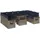 vidaXL Gartensofa-Set 10-tlg. grau