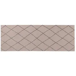Fußmatte waschbar Rautenmuster 66*185 cm beige