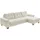 die planbar Ecksofa PP-LA19101 L-Form, Breite 316 cm, wahlweise mit Bettfunktion und verstellbaren Kopfstützen, in Cord beige