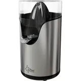 SUNTEC Zitruspresse ZIP-8434 design – Elektrisch mit Sieb und abnehmbarem Saft Behälter – Kleine Edelstahl Saftpresse für Orangen + Zitronen + Limetten – Elektrische Presse BPA frei mit max 100 Watt