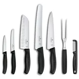 Victorinox Swiss Classic Küchenmesser Set, 7-teilig, | All-in-One Messer-Set