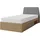 Deine Möbel 24 Jugendbett ALBI 120 x 200 cm Eiche grau