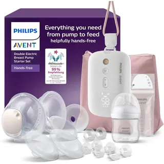 Philips Hands-free - Starter-Set mit elektrischer Doppelmilchpumpe - SCD553/11
