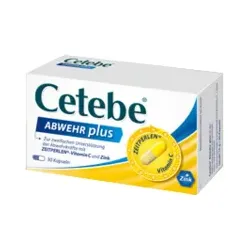 CETEBE ABWEHR plus Vitamin C+Vitamin D3+Zink Kaps. 30 St